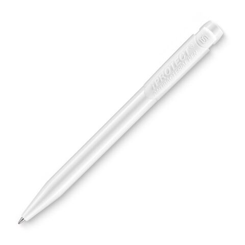 Kugelschreiber IProtect Hardcolour Weiss | 1-farbiger Siebdruck | in Verlängerung vom Clip | 45 mm x 25 mm | Nicht verfügbar