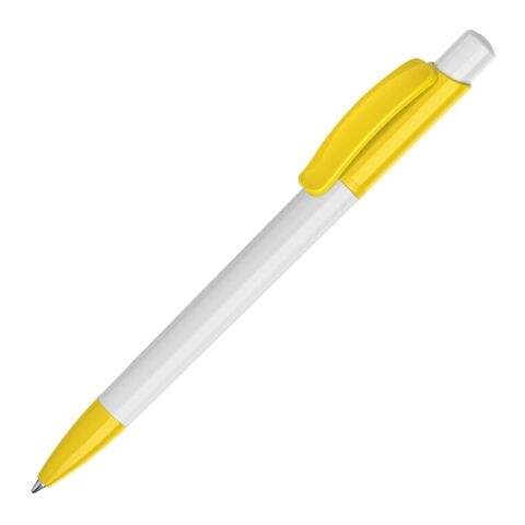 Kugelschreiber Kamal hardcolour Weiss-Gelb | ohne Werbeanbringung | Nicht verfügbar | Nicht verfügbar | Nicht verfügbar