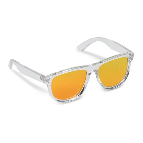Werbeartikel Mia R-PC Sonnenbrille UV400 – rot-weiß – mit Logo bedruckt