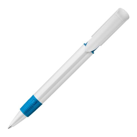 Kugelschreiber S40 Grip hardcolour Weiss-Blau / Weiss | ohne Werbeanbringung | Nicht verfügbar | Nicht verfügbar | Nicht verfügbar