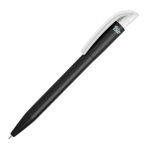 Kugelschreiber S45 Bio hardcolour Schwarz-Weiss | 1-farbiger Tampondruck | Clip | 25 mm x 6 mm | Nicht verfügbar