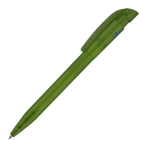 Kugelschreiber S45 R-PET Transparent Grün-Grün | 1-farbiger Siebdruck | in Verlängerung vom Clip | 45 mm x 25 mm | Nicht verfügbar