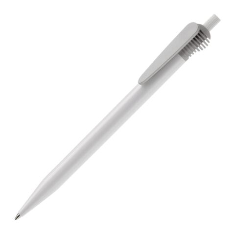 Kugelschreiber Cosmo Hardcolour Weiss-Silber | 1-farbiger Siebdruck | 180° vom Clip | 50 mm x 25 mm | Nicht verfügbar