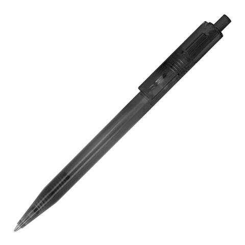 Kugelschreiber Kuma Transparent Schwarz-Schwarz | 1-farbiger Tampondruck | Clip | 40 mm x 6 mm | Nicht verfügbar
