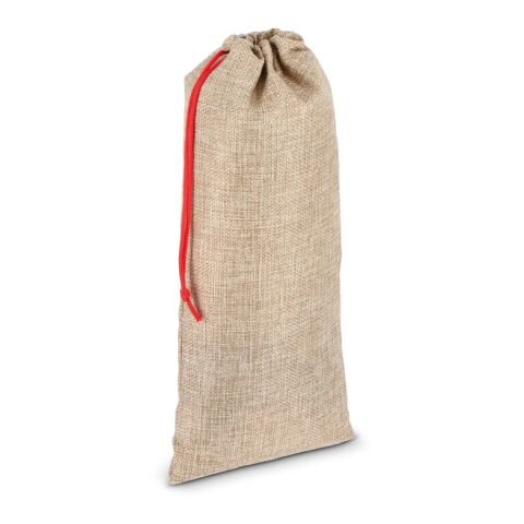 Weinbeutel im Jute-Stil 14x34cm Natur | ohne Werbeanbringung | Nicht verfügbar | Nicht verfügbar