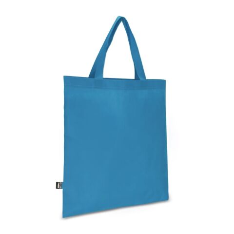 R-PET Tragetasche aus Non Woven mit kurzen Griffen 38 x 42cm 75g/m² Blau Weiss | ohne Werbeanbringung | Nicht verfügbar | Nicht verfügbar | Nicht verfügbar