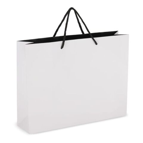 FSC Papier Geschenktasche 40 x 12 x 30cm 200g/m² Weiss | ohne Werbeanbringung