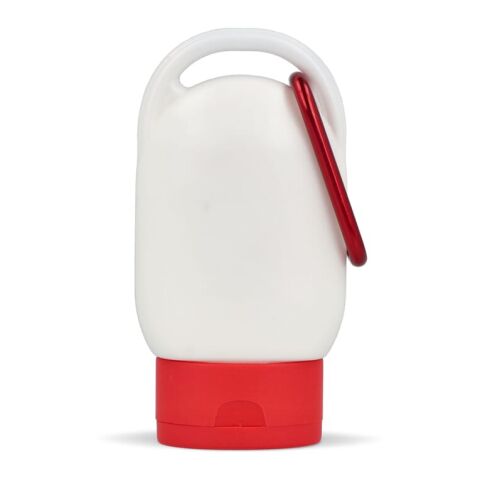 Sonnenschutzlotion mit Karabiner SPF30 aus recyceltem Material