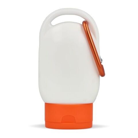 Sonnenschutzlotion mit Karabiner SPF30 aus recyceltem Material