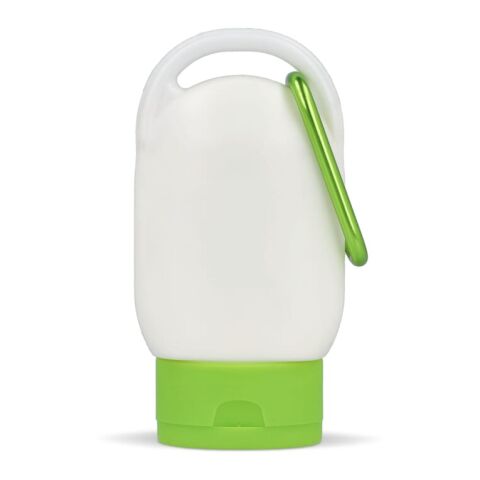 Sonnenschutzlotion mit Karabiner SPF30 aus recyceltem Material