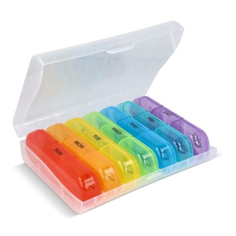 7-Tage-Pillendose Joseph weiß | ohne Werbeanbringung | Nicht verfügbar | Nicht verfügbar