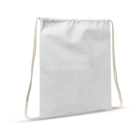 Werbeartikel Kordelzugbeutel baumwolle OEKO-TEX® 140g/m² 35x45cm – regenbogenfarben – mit Logo bedruckt