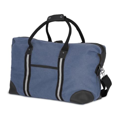 Weekender-Tasche aus recyceltem Baumwoll-Canvas Harper Dunkelblau | ohne Werbeanbringung | Nicht verfügbar | Nicht verfügbar