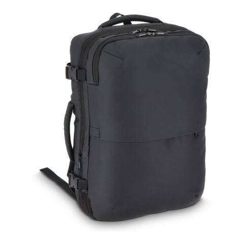PU-beschichteter Dalston-Rucksack Vakuumrucksack 30 x 15 x 45 cm 20 l schwarz | ohne Werbeanbringung | Nicht verfügbar | Nicht verfügbar