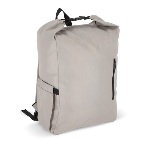 R-PET 600D Rolltop-Rucksack 20L Grau | ohne Werbeanbringung | Nicht verfügbar | Nicht verfügbar