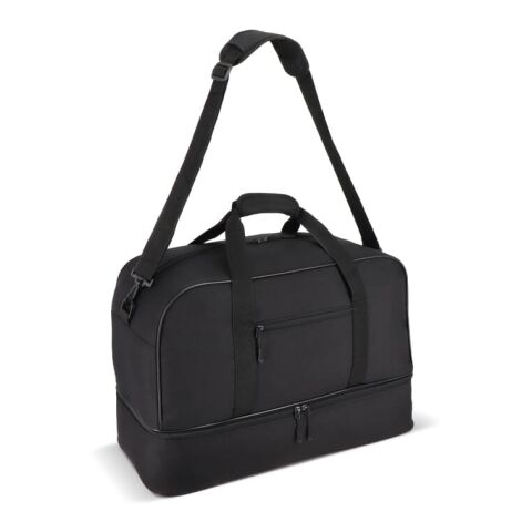 R-PET 600D Sport- und Reisetasche 55,5 x 25 x 36 cm 50 l schwarz | ohne Werbeanbringung | Nicht verfügbar | Nicht verfügbar