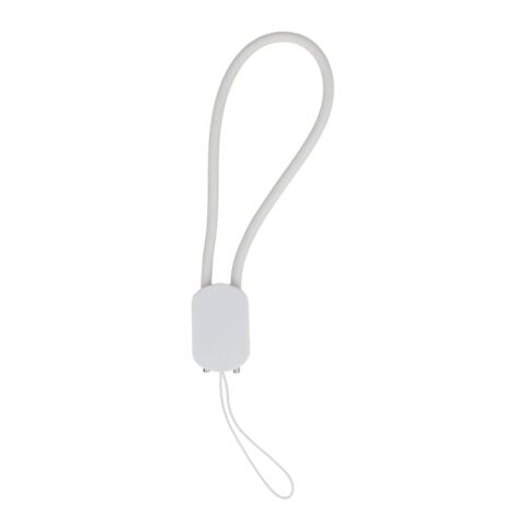USB-C-Schlüsselanhänger-Kabel 60 W Weiss | ohne Werbeanbringung | Nicht verfügbar | Nicht verfügbar