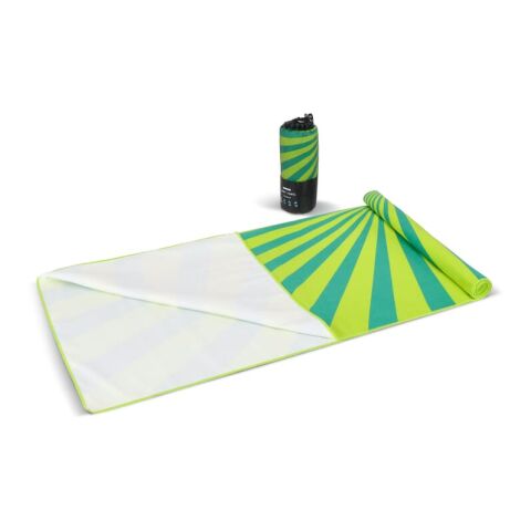 R-PET-Schnelltrocknungs-Strandtuch 100 × 180 cm, Sublimationsdruck Hellgrün | ohne Werbeanbringung | Nicht verfügbar | Nicht verfügbar