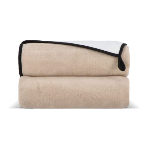 Vliesdecke 120×150 cm, 500 g/m² Korallenvlies, sublimationsdruckfähig. Beige | ohne Werbeanbringung | Nicht verfügbar | Nicht verfügbar