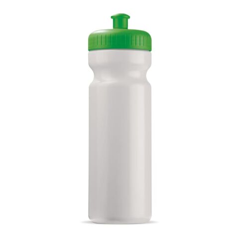 allbranded Kundengeschenk Trinkflasche Toppoint – weiss-grün – mit Logo Weiß/Grün