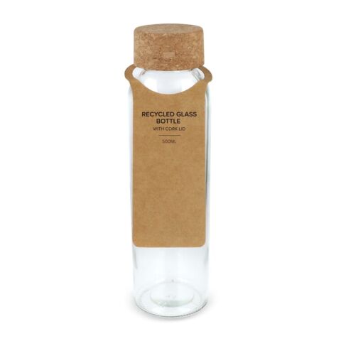 Recycling-Glasflasche mit Korkdeckel 500ml