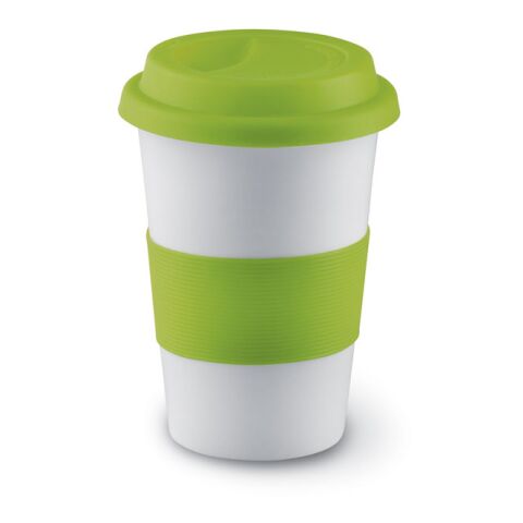 Keramikbecher mit Silikon-Deckel