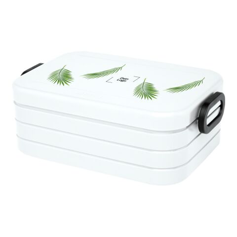 *Spring-Design* Mepal Lunchbox Weiß | Palmenblätter | Digitaldruck