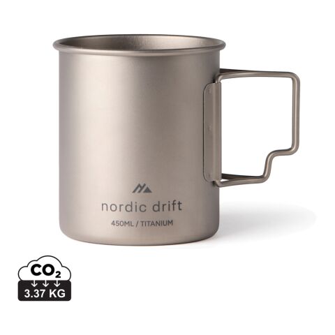 Nordic Drift Trail Ultraleichte Titan-Becher 450ml silber | ohne Werbeanbringung | Nicht verfügbar | Nicht verfügbar