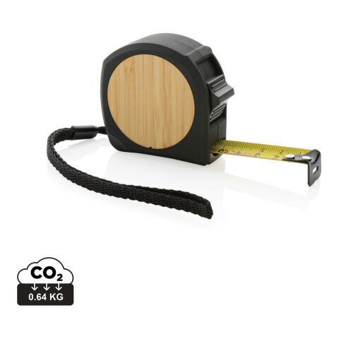5m/19mm Maßband aus RCS recycelt. Kunststoff &amp; Bambus 