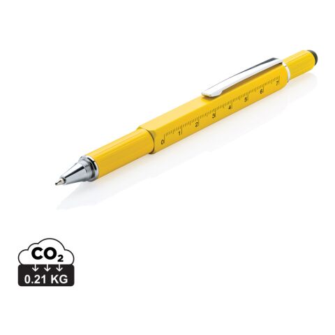 5-in-1 Tool-Stift gelb | ohne Werbeanbringung | Nicht verfügbar | Nicht verfügbar | Nicht verfügbar