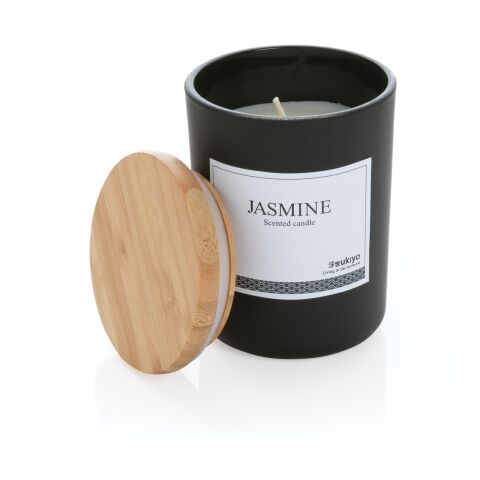 Ukiyo Deluxe parfümierte Kerze mit Bambusdeckel schwarz | ohne Werbeanbringung | Nicht verfügbar | Nicht verfügbar
