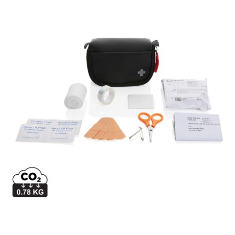Kleines Erste-Hilfe-Set in RCS recycelter Nubuk-PU Tasche