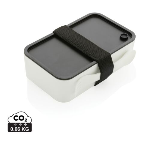 GRS RPP Lunchbox mit Göffel weiß | ohne Werbeanbringung | Nicht verfügbar | Nicht verfügbar