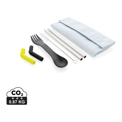 Tierra 2-teiliges Trinkhalm- und Besteckset