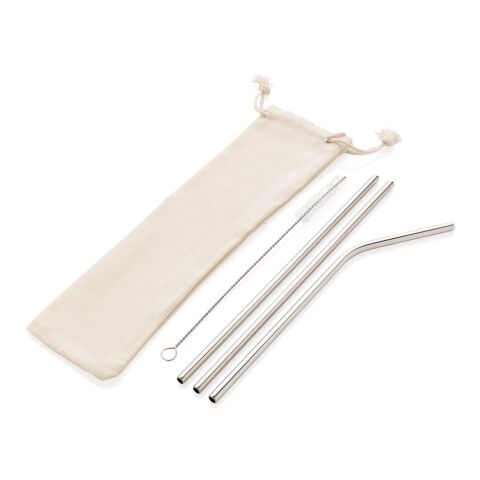 3-teiliges Trinkhalm-Set aus Stainless Steel 