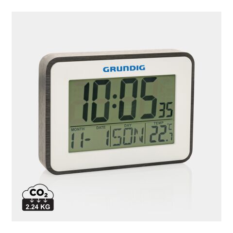 Grundig Thermometer, Wecker und Kalender weiß | ohne Werbeanbringung | Nicht verfügbar | Nicht verfügbar