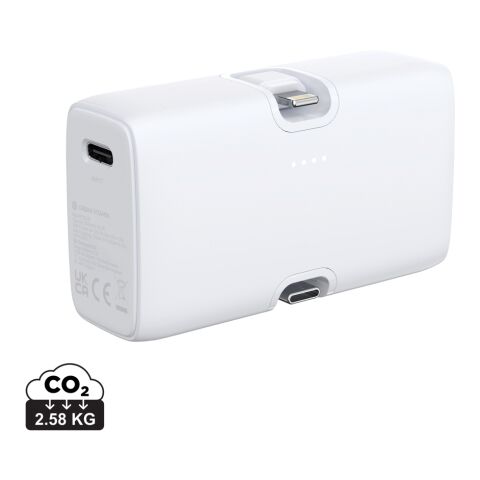 Urban Vitamin Los Angeles 20W Powerbank aus RCS rec. Plastik weiß | ohne Werbeanbringung | Nicht verfügbar | Nicht verfügbar
