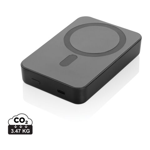 Amporia 10.000mAh magnetische Powerbak aus RCS rec. ABS schwarz | ohne Werbeanbringung | Nicht verfügbar | Nicht verfügbar