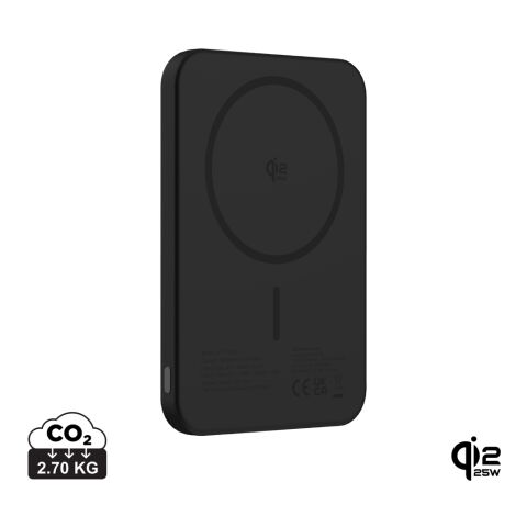 Urban Vitamin Pomona 5000mAh Qi2.2 25W magnetische Powerbank schwarz | ohne Werbeanbringung | Nicht verfügbar | Nicht verfügbar