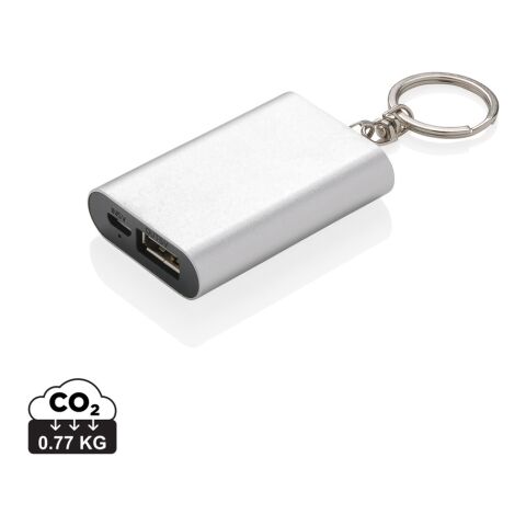 1.000 mAh Schlüsselanhänger Powerbank silber | ohne Werbeanbringung | Nicht verfügbar | Nicht verfügbar | Nicht verfügbar