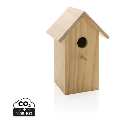 Holz-Vogelhaus braun | ohne Werbeanbringung | Nicht verfügbar | Nicht verfügbar