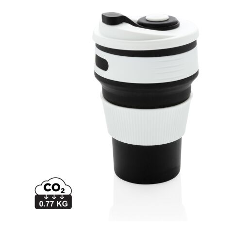 faltbarer Silikon-Becher mit Deckel