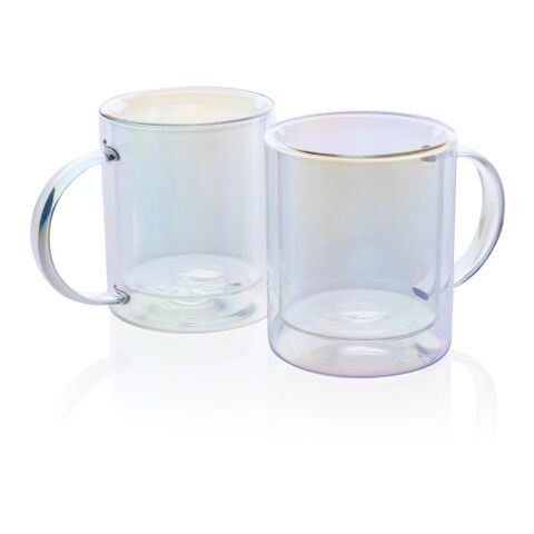 Doppelwandiger Deluxe-Becher aus galvanisiertem Glas