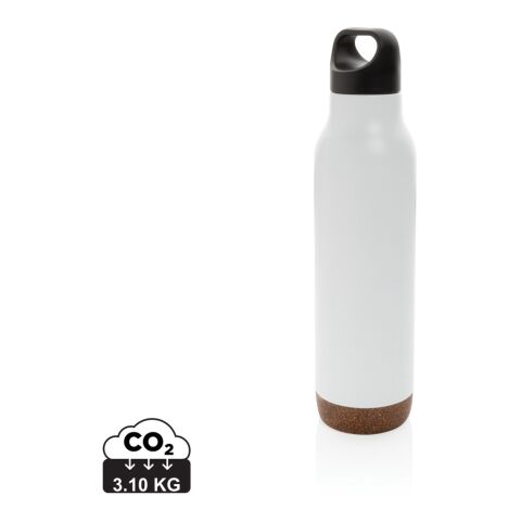 Auslaufsichere Vakuum-Flasche mit Kork weiß | ohne Werbeanbringung | Nicht verfügbar | Nicht verfügbar | Nicht verfügbar