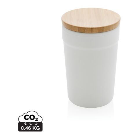 GRS Recycelt PP-Becher mit FSC®-Bambusdeckel