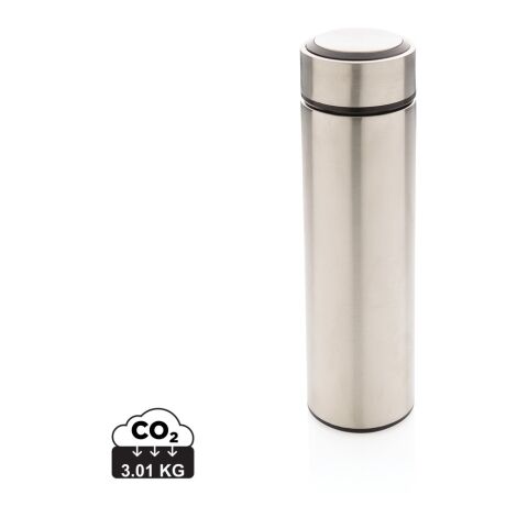 Vakuum Stainless Steel Flasche mit gebürstetem Metalldeckel silber | ohne Werbeanbringung | Nicht verfügbar | Nicht verfügbar