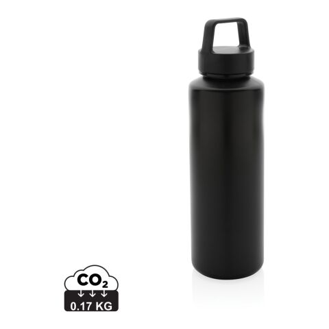 Wasserflasche mit Henkel aus RCS Recyclet PPb schwarz | ohne Werbeanbringung | Nicht verfügbar | Nicht verfügbar