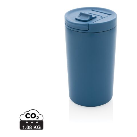 Doppelwandiger Vakuum-Becher aus RCS recyceltem Stainless-Steel blau | ohne Werbeanbringung | Nicht verfügbar | Nicht verfügbar