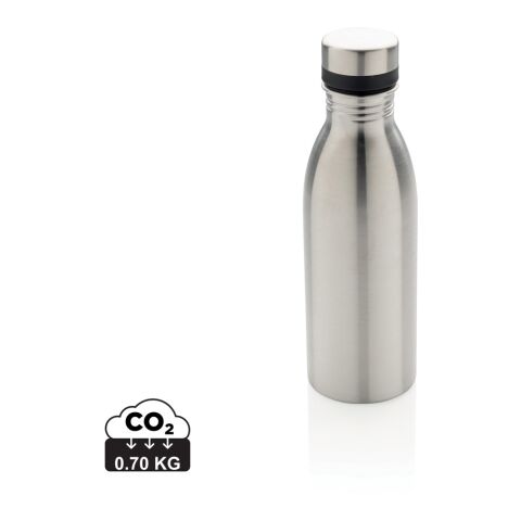 Deluxe Wasserflasche aus RCS recyceltem Stainless-Steel silber | ohne Werbeanbringung | Nicht verfügbar | Nicht verfügbar