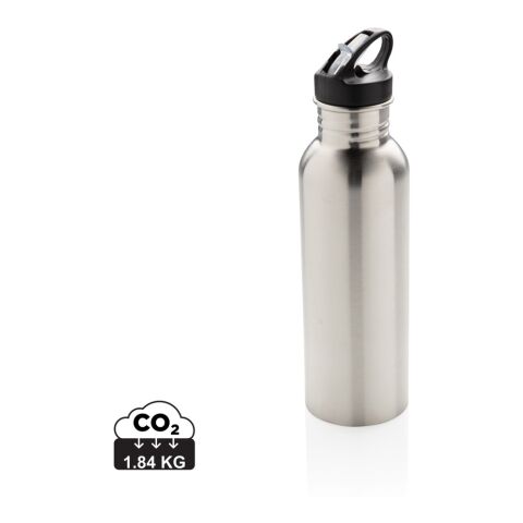 Deluxe Sportflasche aus Edelstahl silber | ohne Werbeanbringung | Nicht verfügbar | Nicht verfügbar | Nicht verfügbar